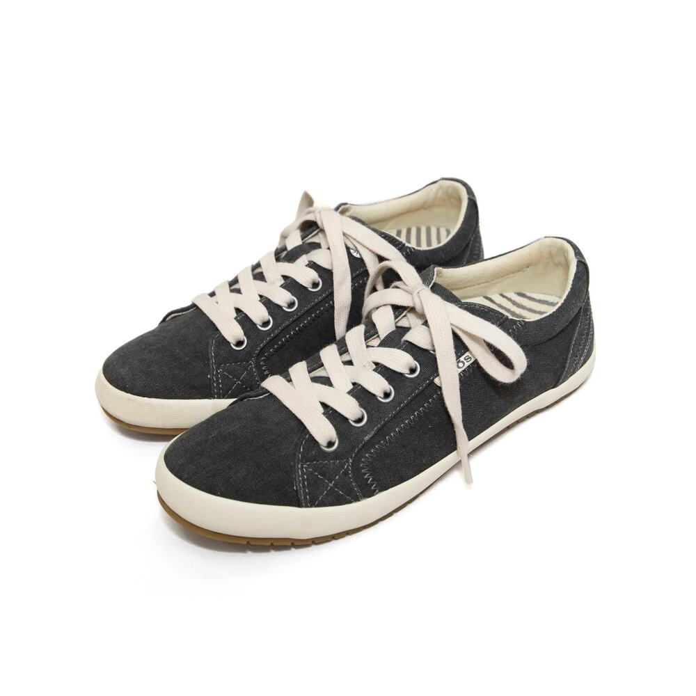 Taos Star Charcoal Wash Canvas Sneakers Size 7.5